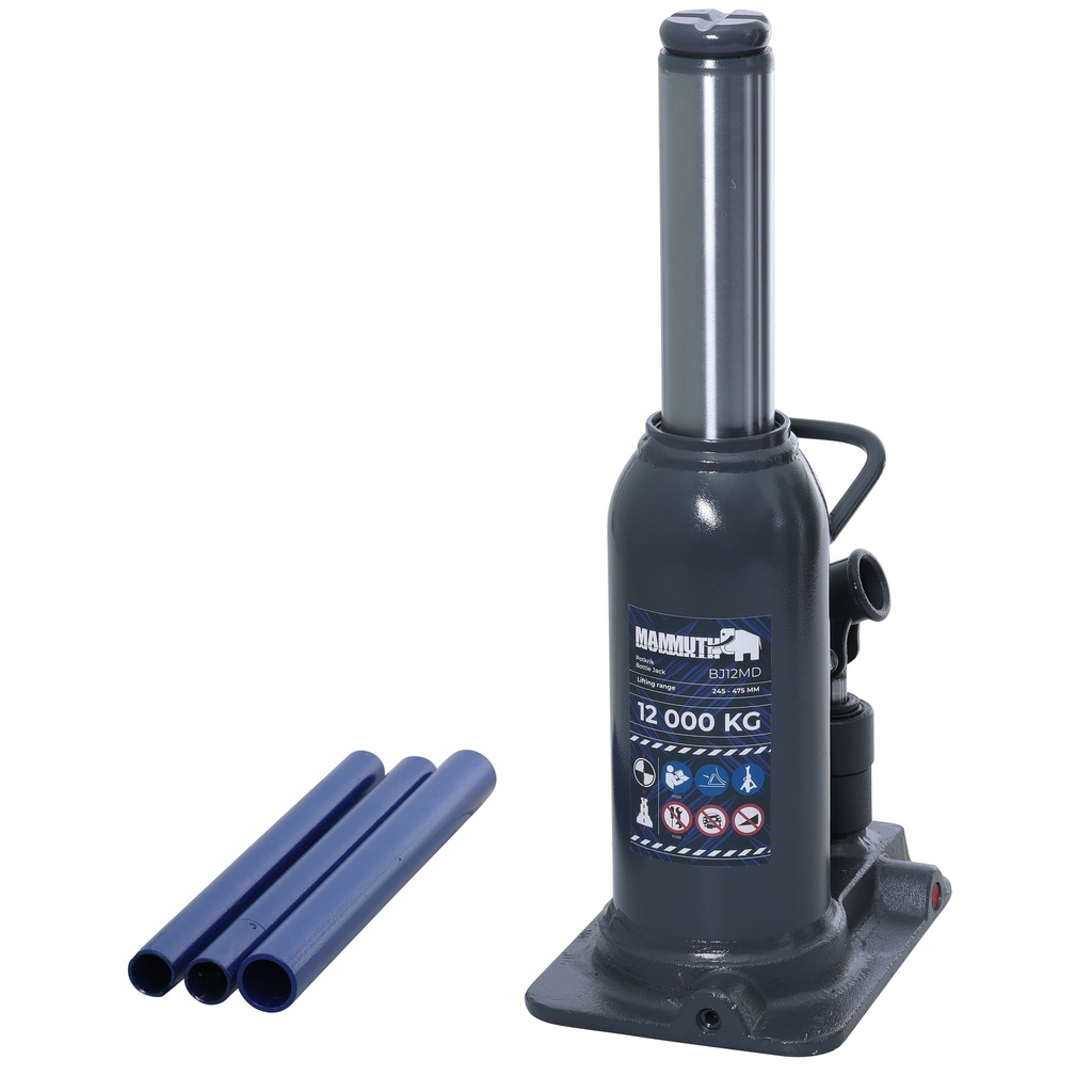 Heavy duty multi-directional bottle jack 12 ton